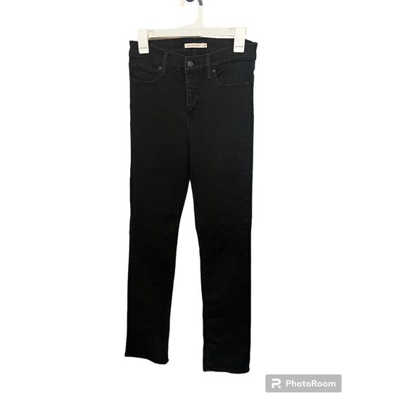 Levi’s Black The Shaping Straight Leg Jeans - Picture 1 of 4